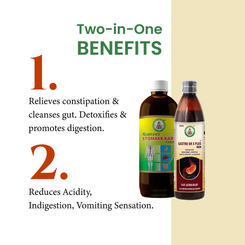 Ayur Bahma Advance Stomach Kare & Gastro QR X Plus Combo - Image 4